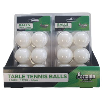 FS Table Tennis Balls (6pk) - CDU
